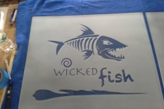 Wick Fish Glass Etching
